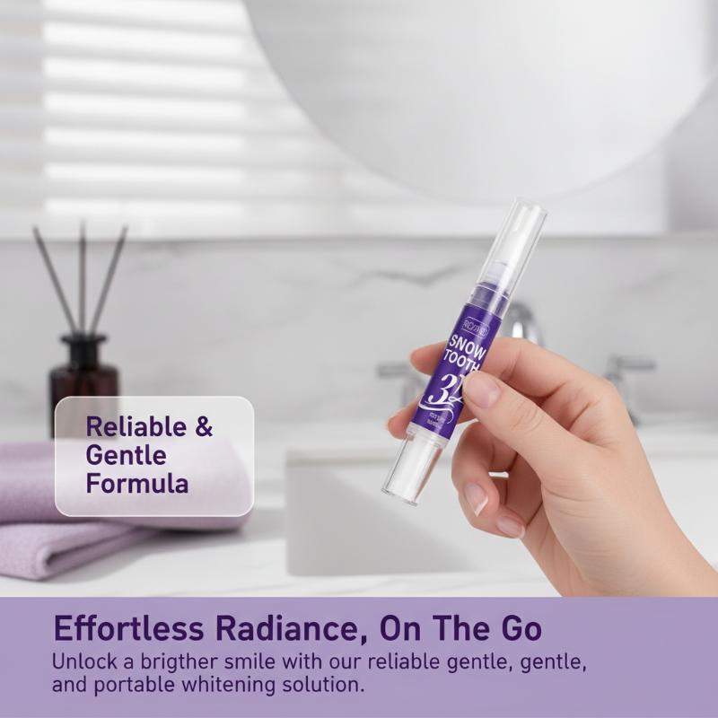 Whitening Pen Bleach - Stylo blanchissant portable pour les dents,