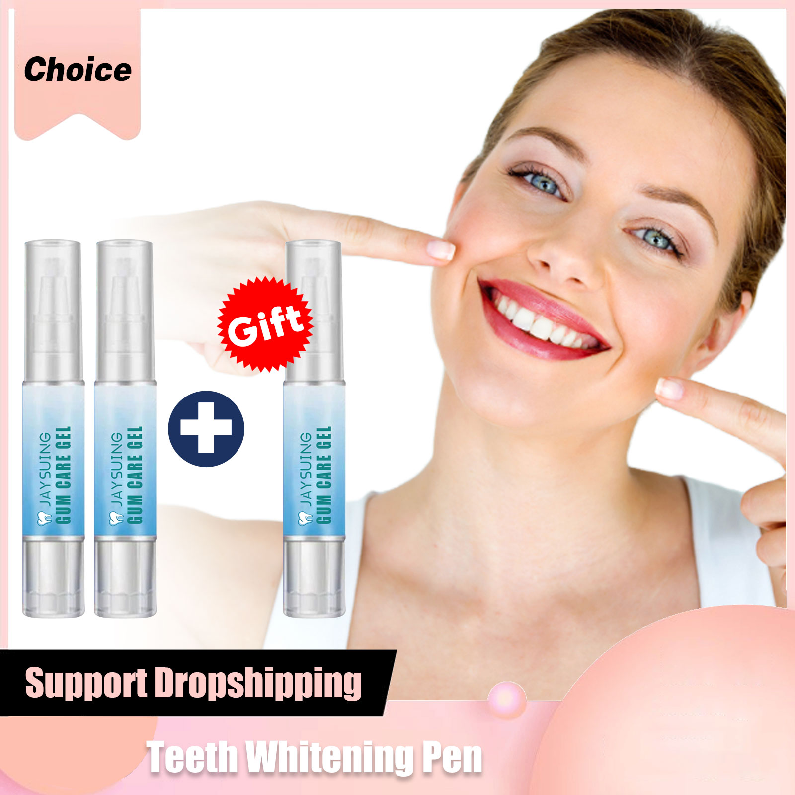 Whitening Pen Bleach - Stylo de blanchiment des dents blanc