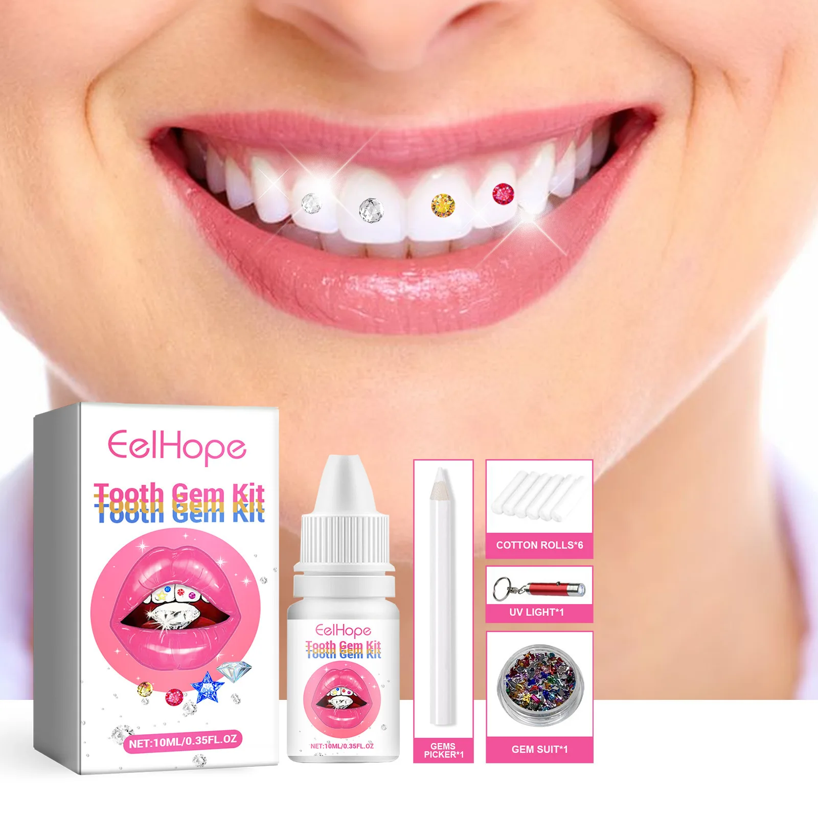Kit de Bijoux Dentaires DIY :  - Tooth Gem Kit avis et prix