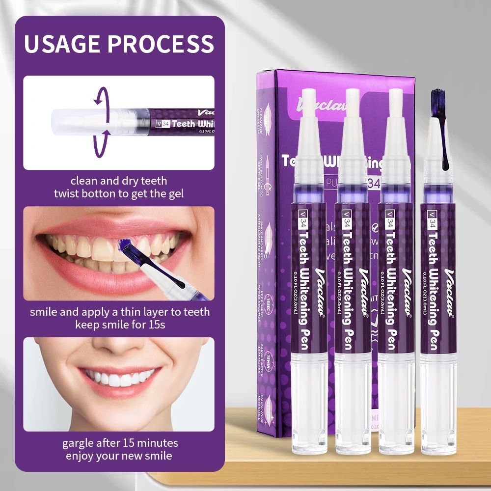 Vaclav V34 stylo gel de blanch - Teeth Whitening Essence avis et prix